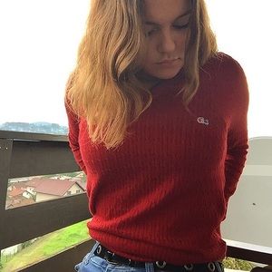 Lacoste red sweatshirt